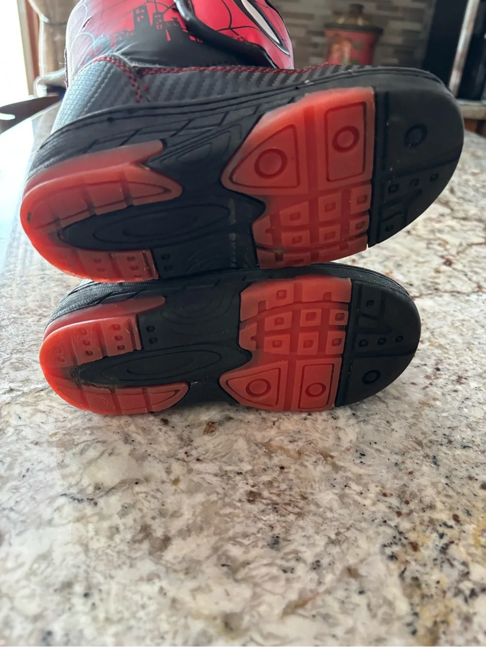 Marvel Red and Black Spider-Man Kids Costume Boots